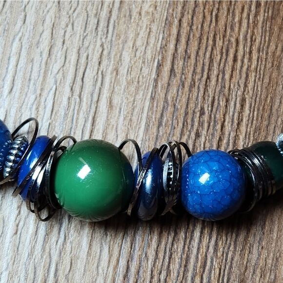 🩵Premier "Dive In" Blue & Green Necklace - Picture 5 of 11